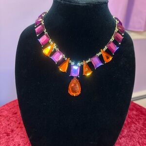 Orange and purple necklace